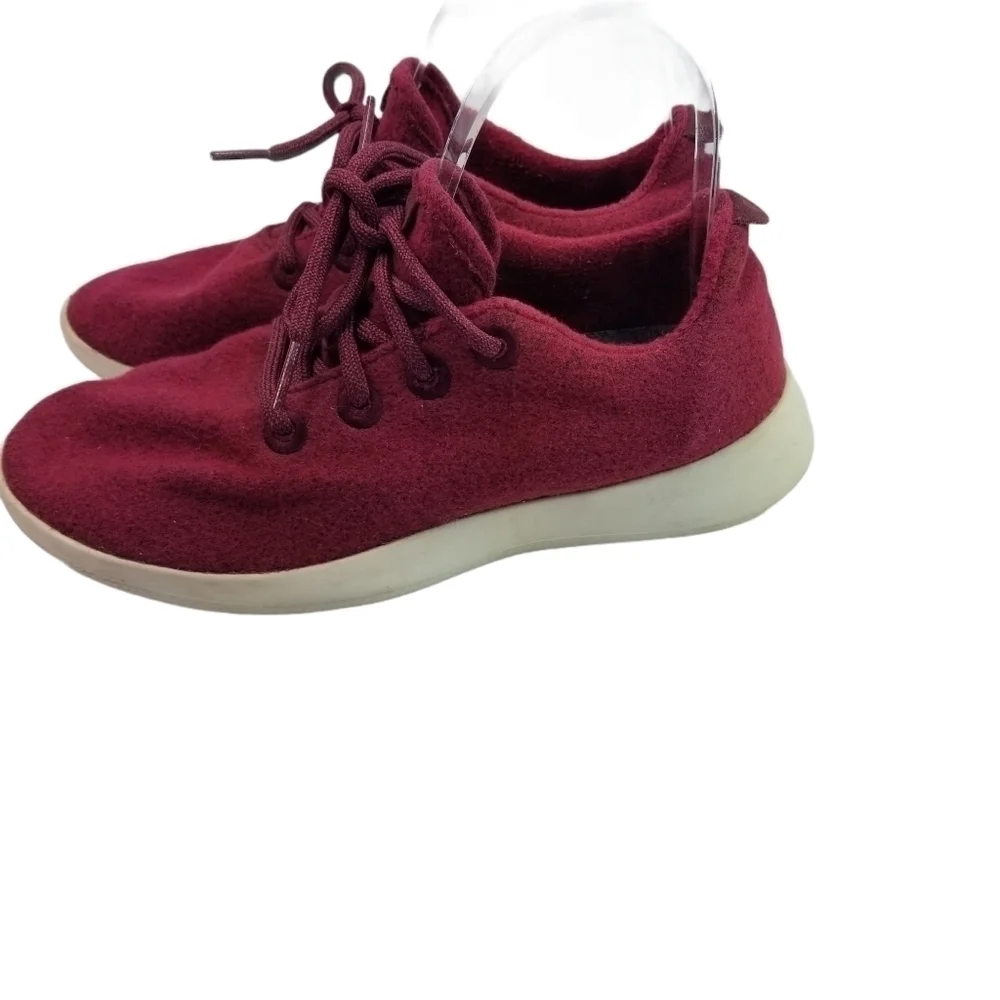 Allbirds cranberry merino running shoes 8